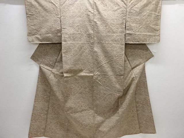 JAPANESE KIMONO / OSHIMA TSUMUGI / WOVEN FLOWER